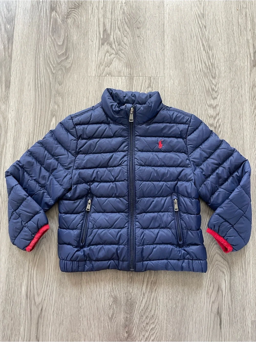 Ralph Lauren Boys' Navy Packable Puffer Jacket 3T